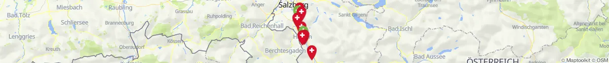 Kartenansicht für Apotheken-Notdienste in der Nähe von Krispl (Hallein, Salzburg)